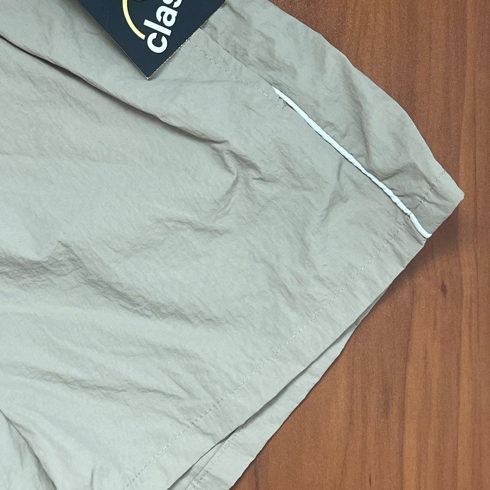 Lot of 2 Art Class Girls 2 Nylon Athletic Sports Shorts Blue & Beige Size 8 M